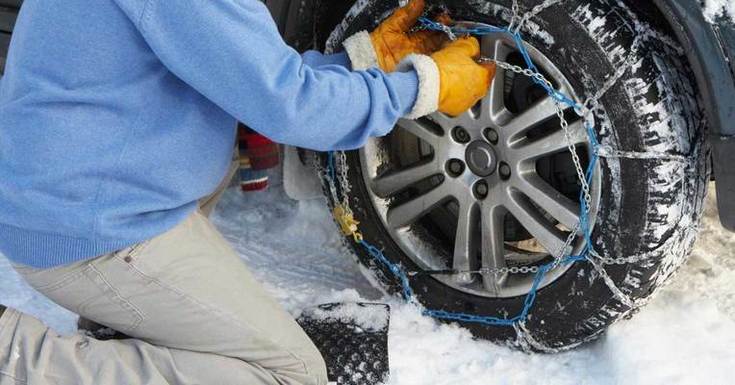 Retirar las cadenas de nieve